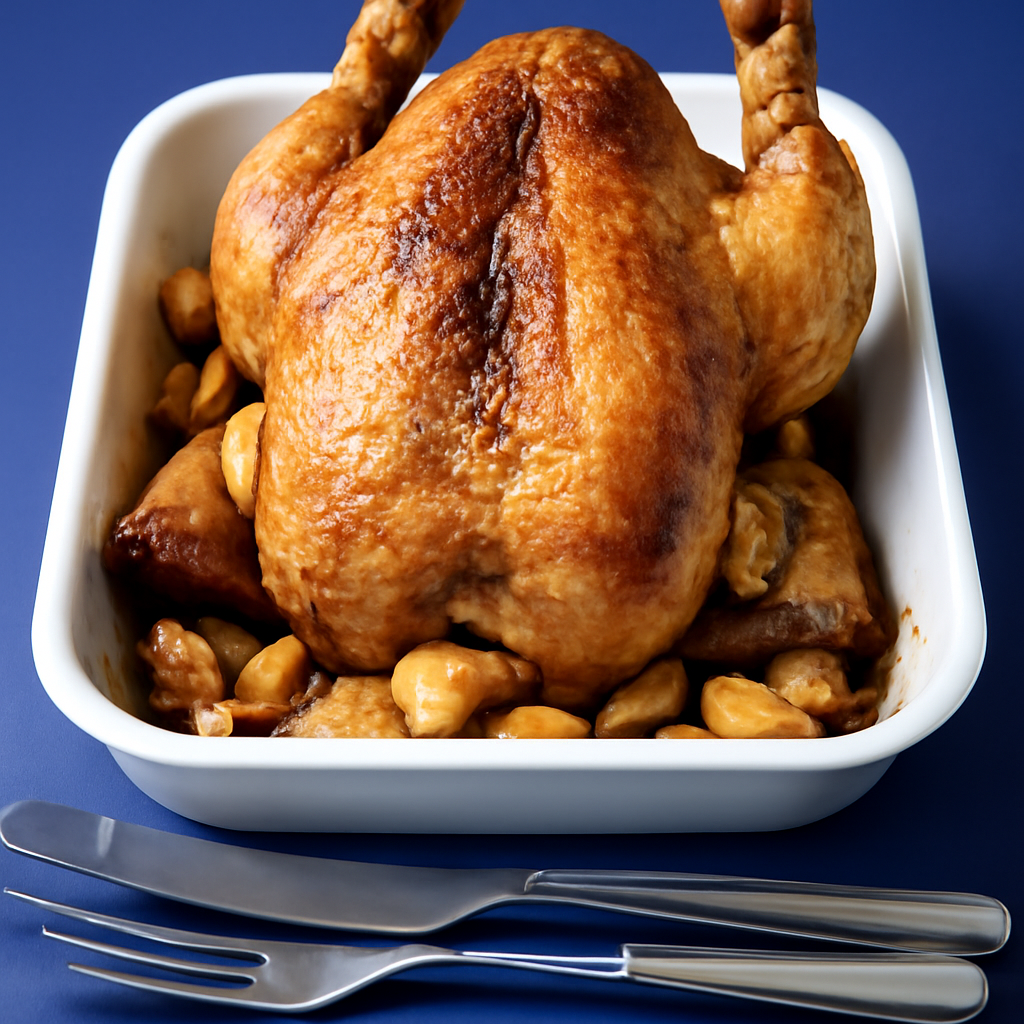 Annie Bell's Garlicky Roast Chicken