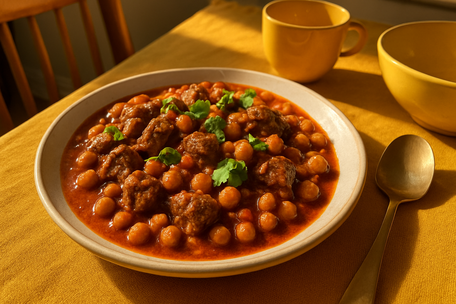 Spiced Lamb and Chickpea Stew