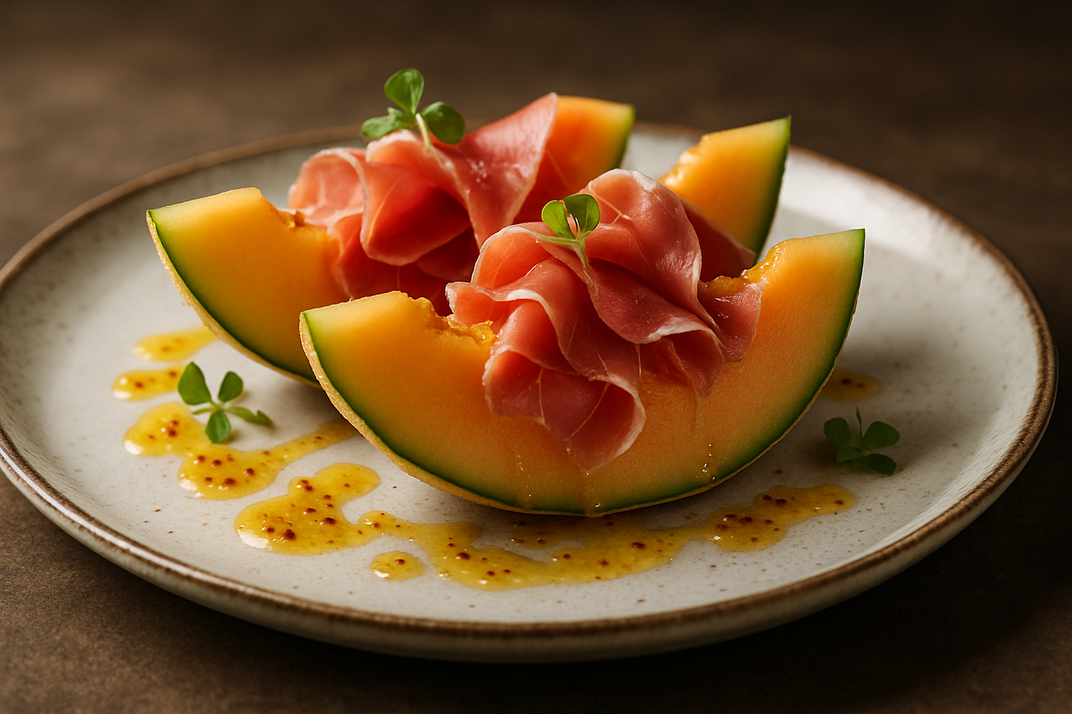 Melon with Palma Ham