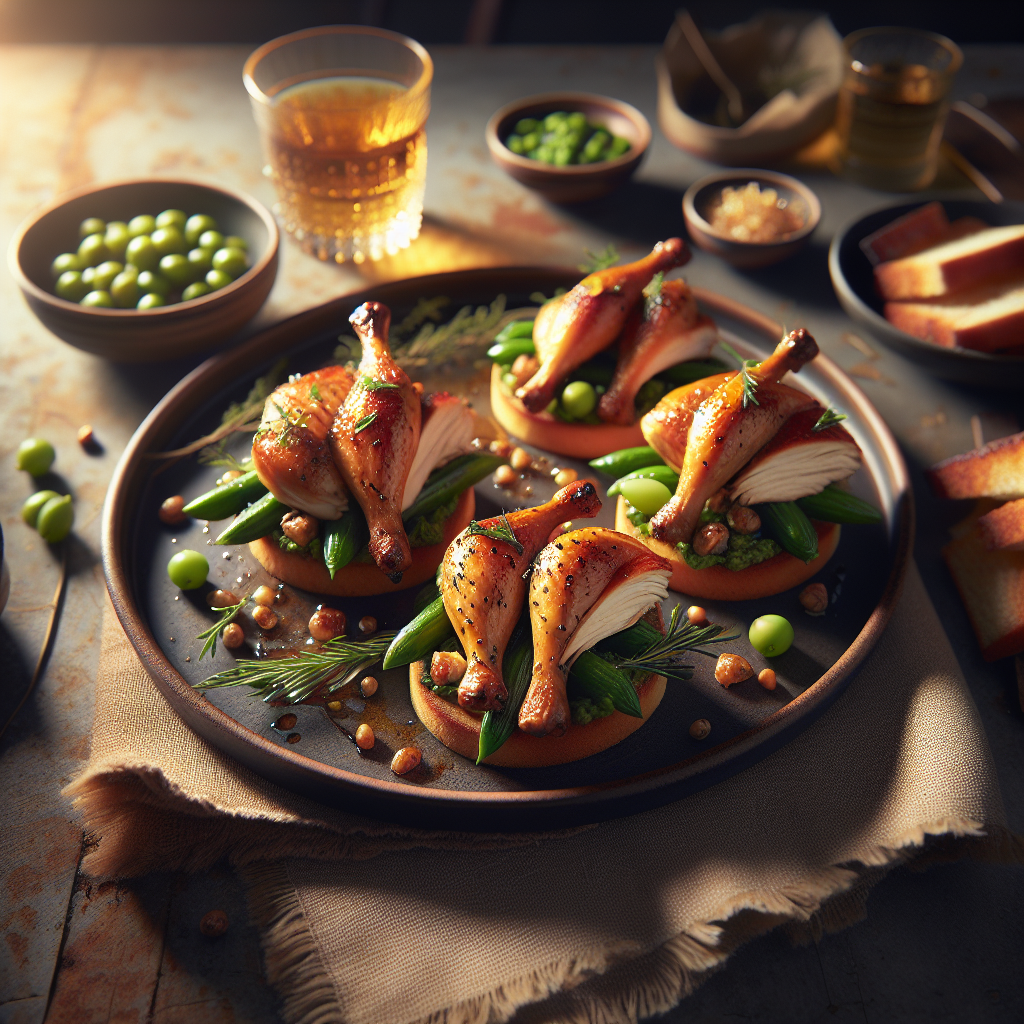 Roast Chicken Canapes
