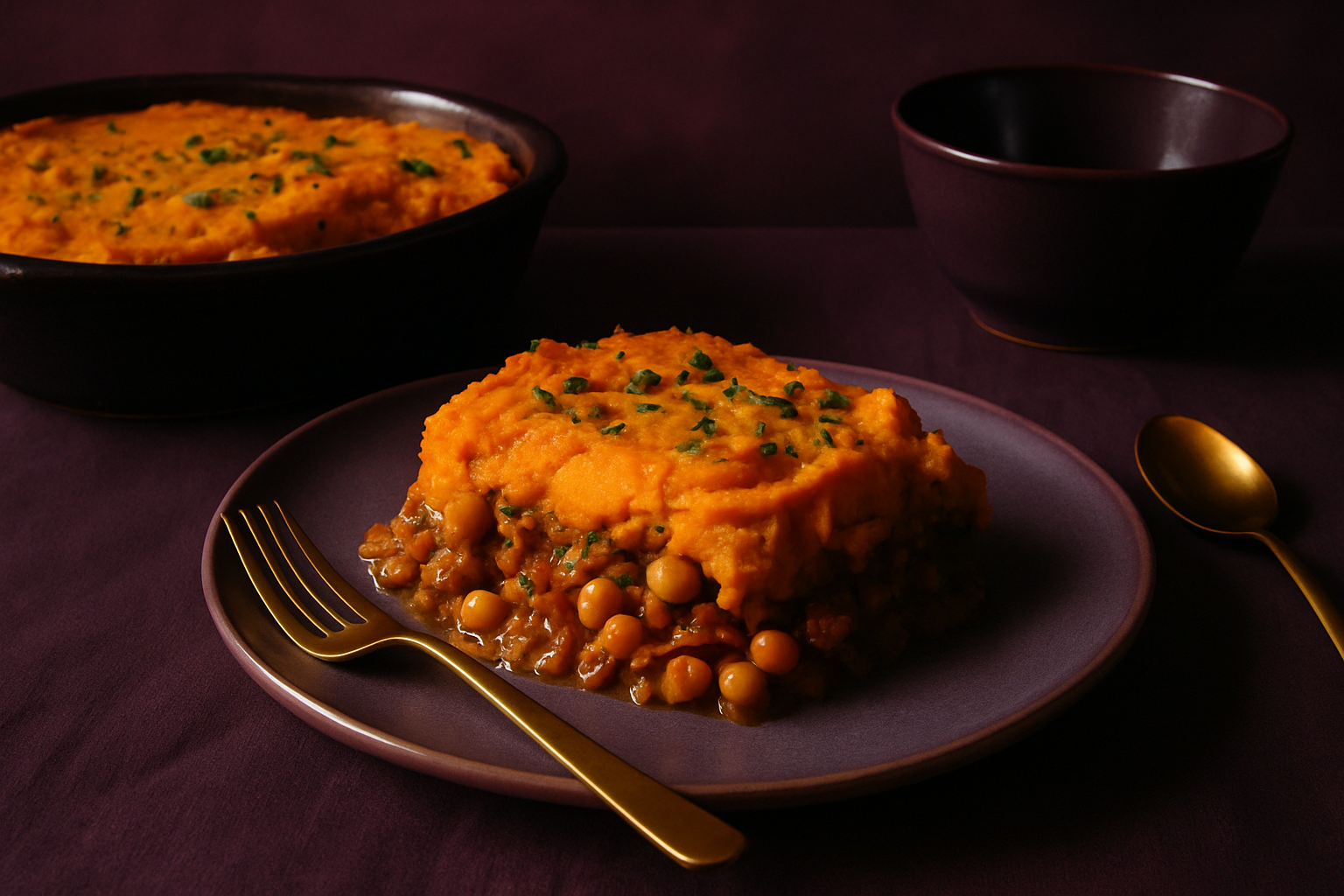 Sweet Potato and Chickpea Shepherd's Pie