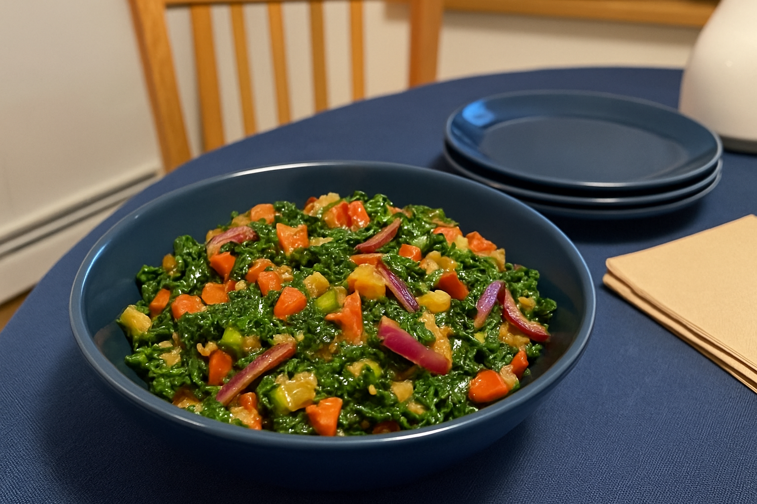Nigerian Vegetable Efo Riro Salad