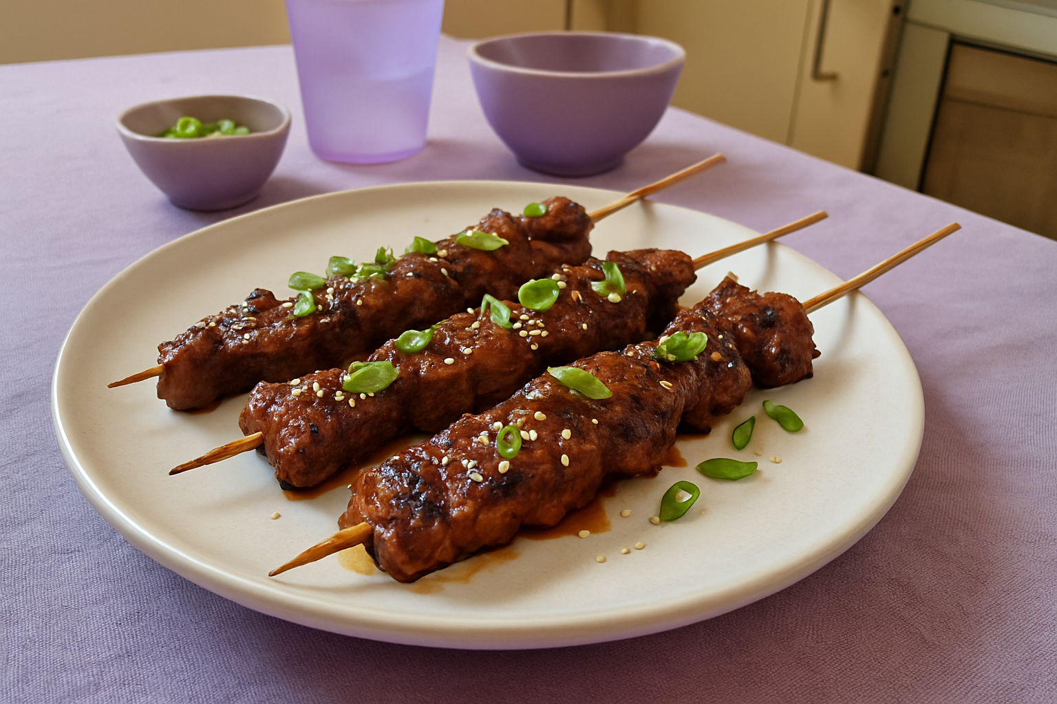 Korean BBQ Beef Skewers