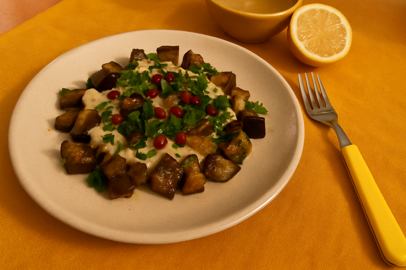 Eggplant Tahini Delight