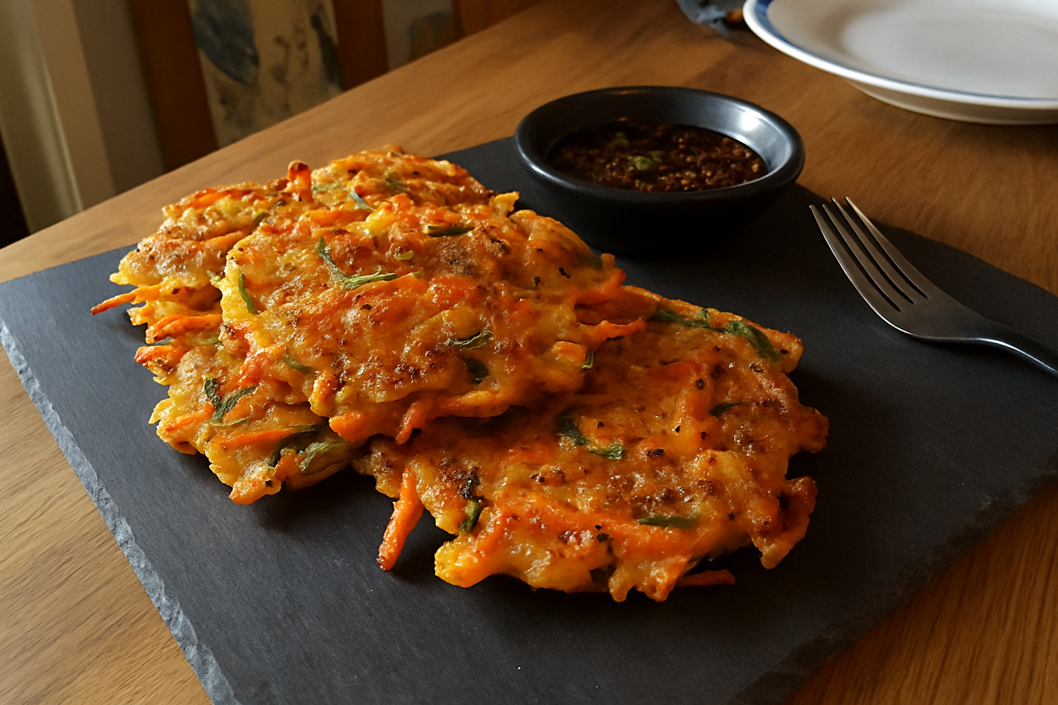 Korean Spicy Crisp Vegetable Fritters