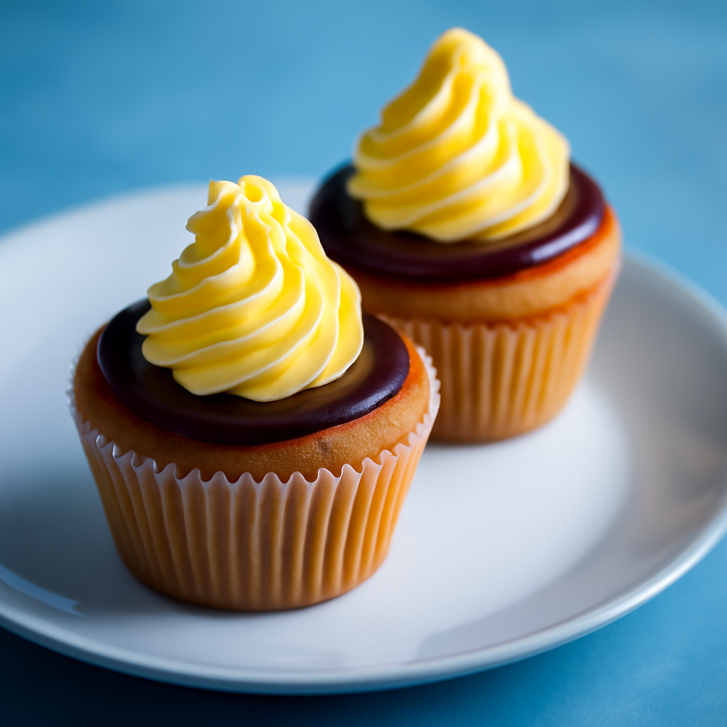 Alastair Hendy's Candied Orange and Lavender Cupcakes with Chocolate Icing and Butter Crea