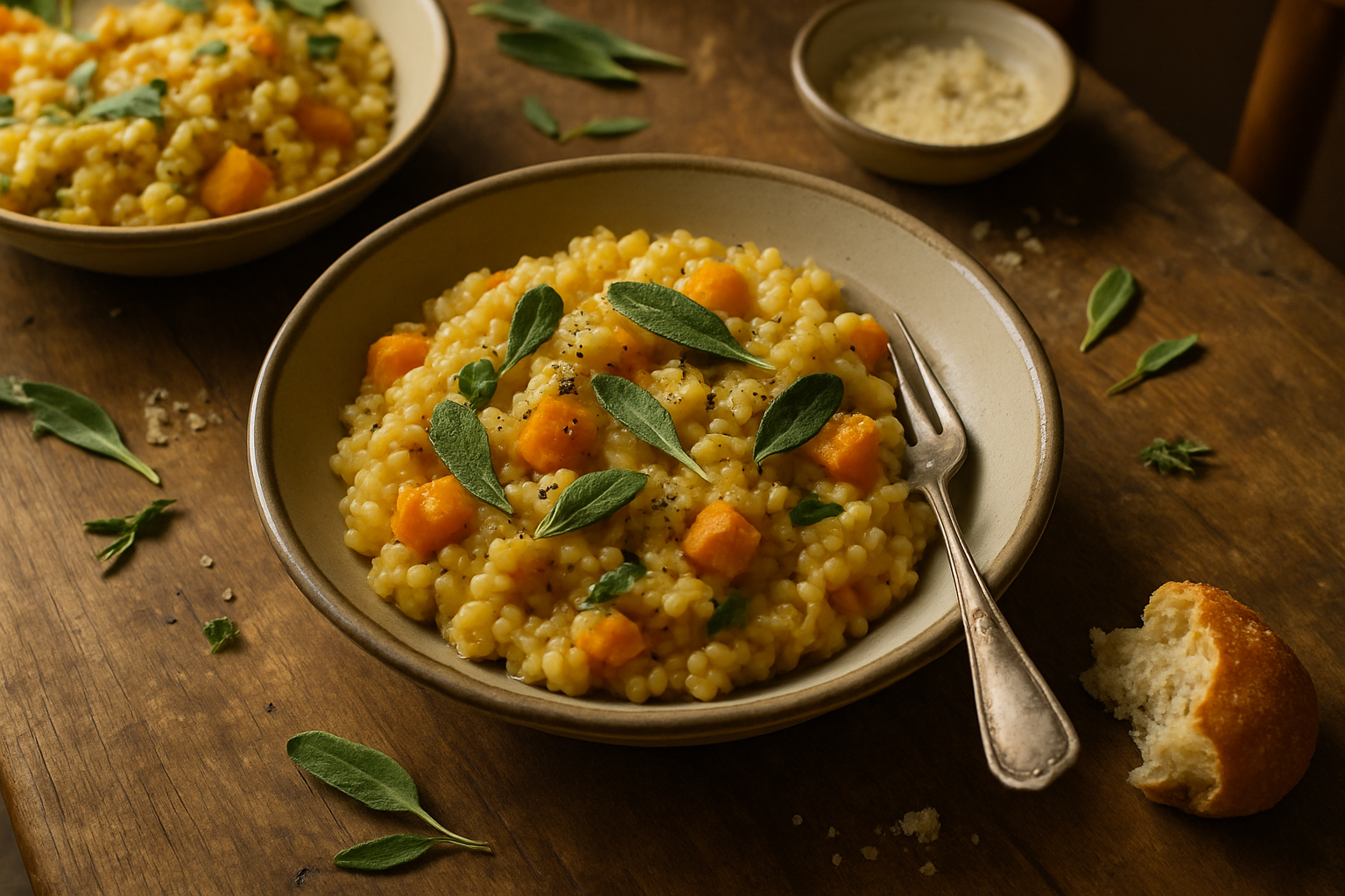 Spiced Butternut Squash and Sage Risotto
