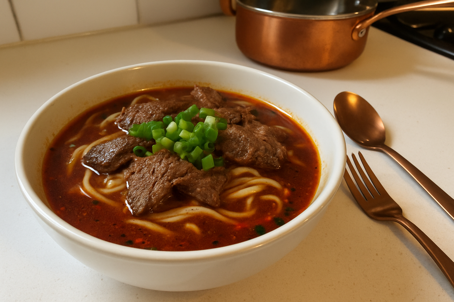 Spicy Szechuan Beef Noodle Soup