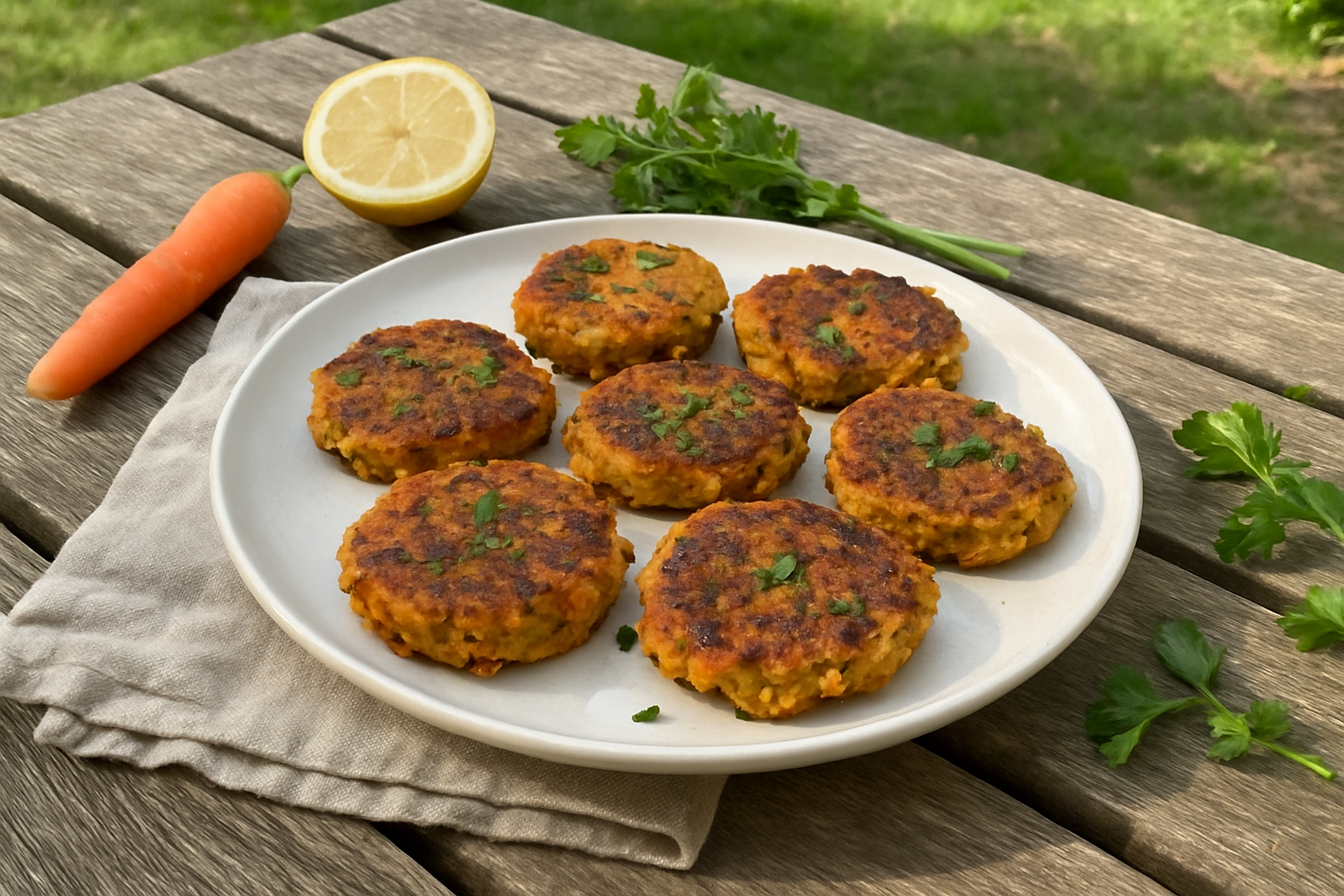 Spicy Carrot and Lentil Patties