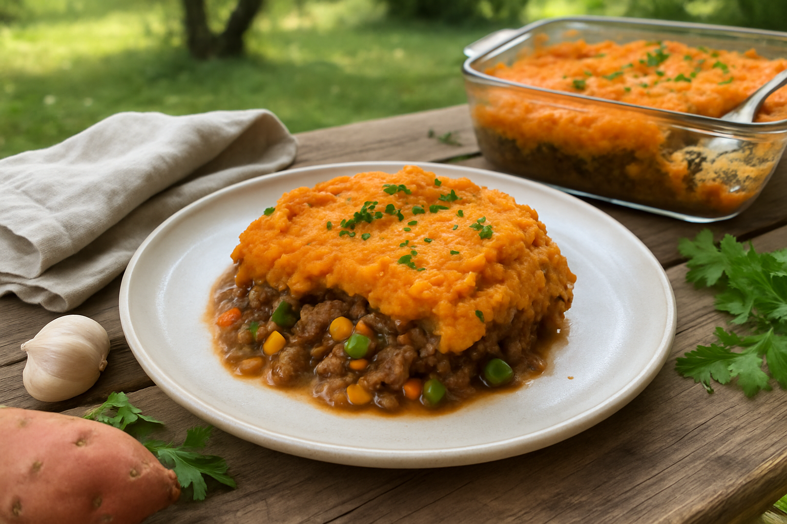 Shepherd's Pie with Sweet Potato Mash