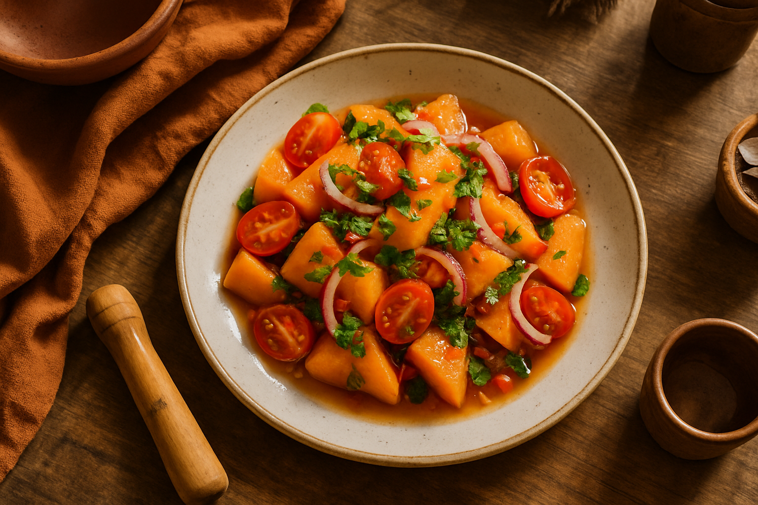 Hawaiian Papaya Pika Salad